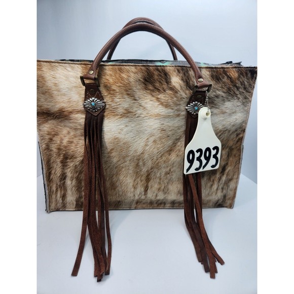 Holy Cow Couture Handbags - Holy Cow Couture Designer All Purpose Tote Cowhide Tassels NWT Handmade…